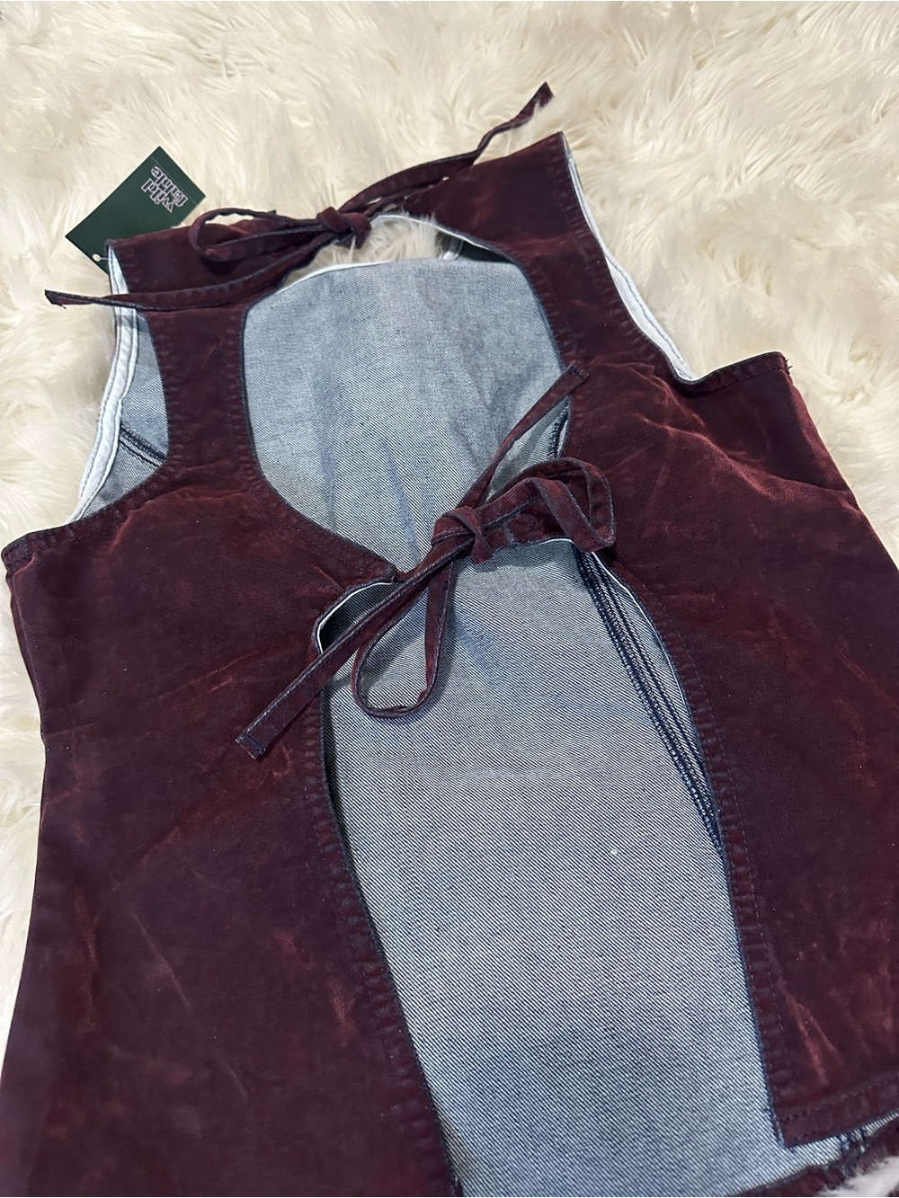 NWT wild fable Burgundy Two-Piece Skirt (4) & Top (small) set - Picture 5 of 6